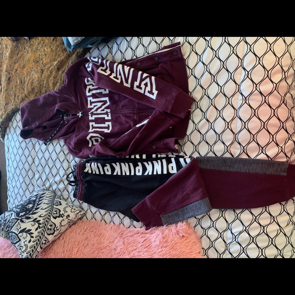 Pink sweatsuit
